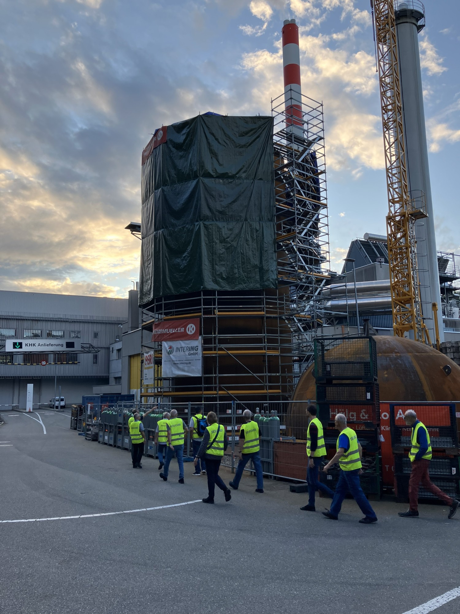 Führung in der Fernwärmezentrale Au